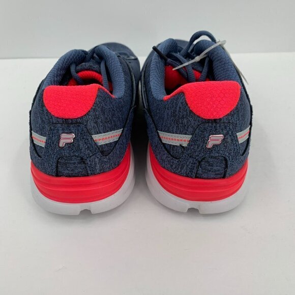 FILA Coolmax Memory Foam sneaker tennis shoe comfort women blue new 9.5 WIDE - Picture 6 of 7